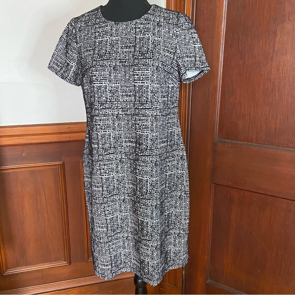 Calvin Klein Women Dress Black/White Sz 8